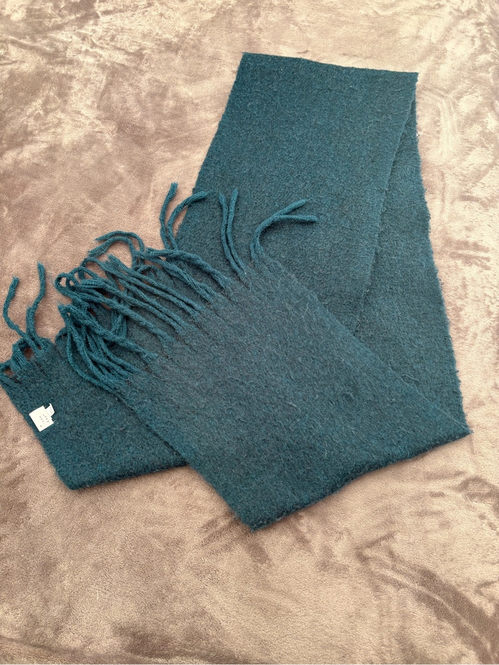 a new day Teal Fringe Wrap Scarf